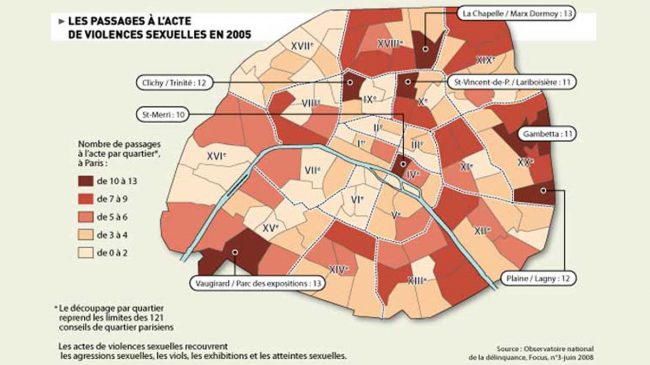 파리의 성범죄 지도???